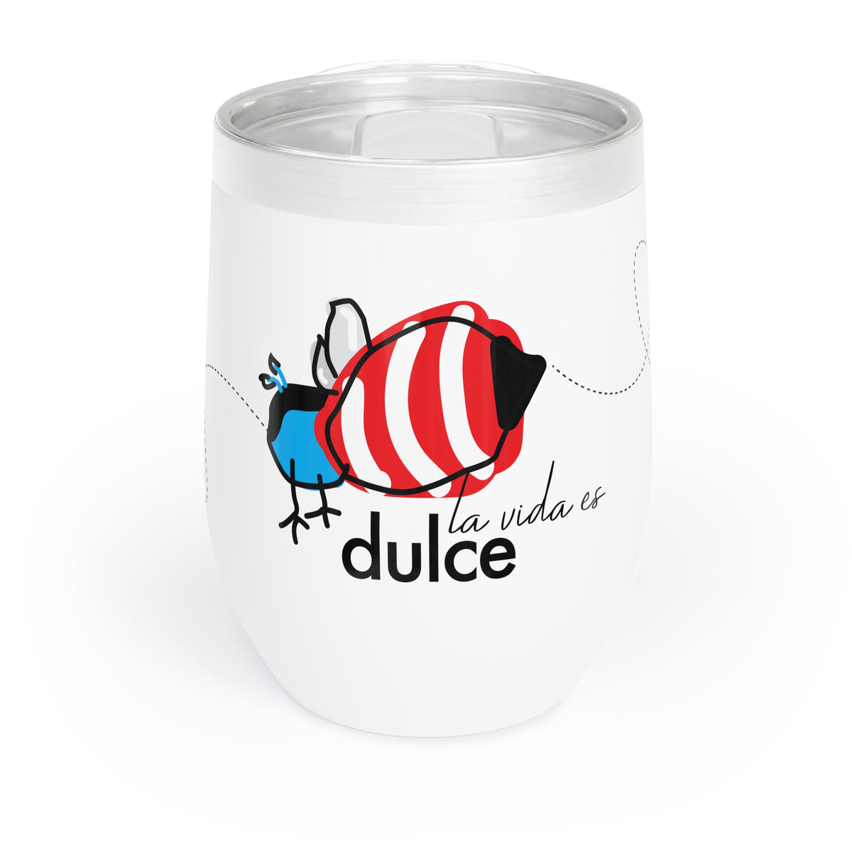 12 oz. Special Edition Insulated Wine Tumbler with lid - Dulce Bee