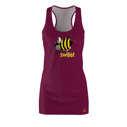 SWEET LIFE -- Women's Racerback Dress - Maroon