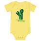 GROW STRONG Short Sleeve Onesie