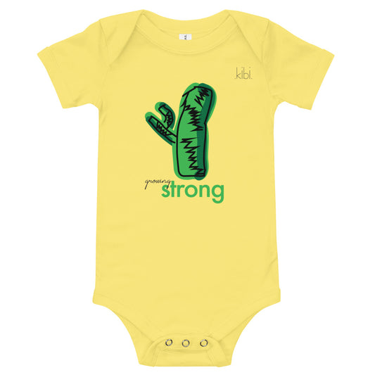 GROW STRONG Short Sleeve Onesie